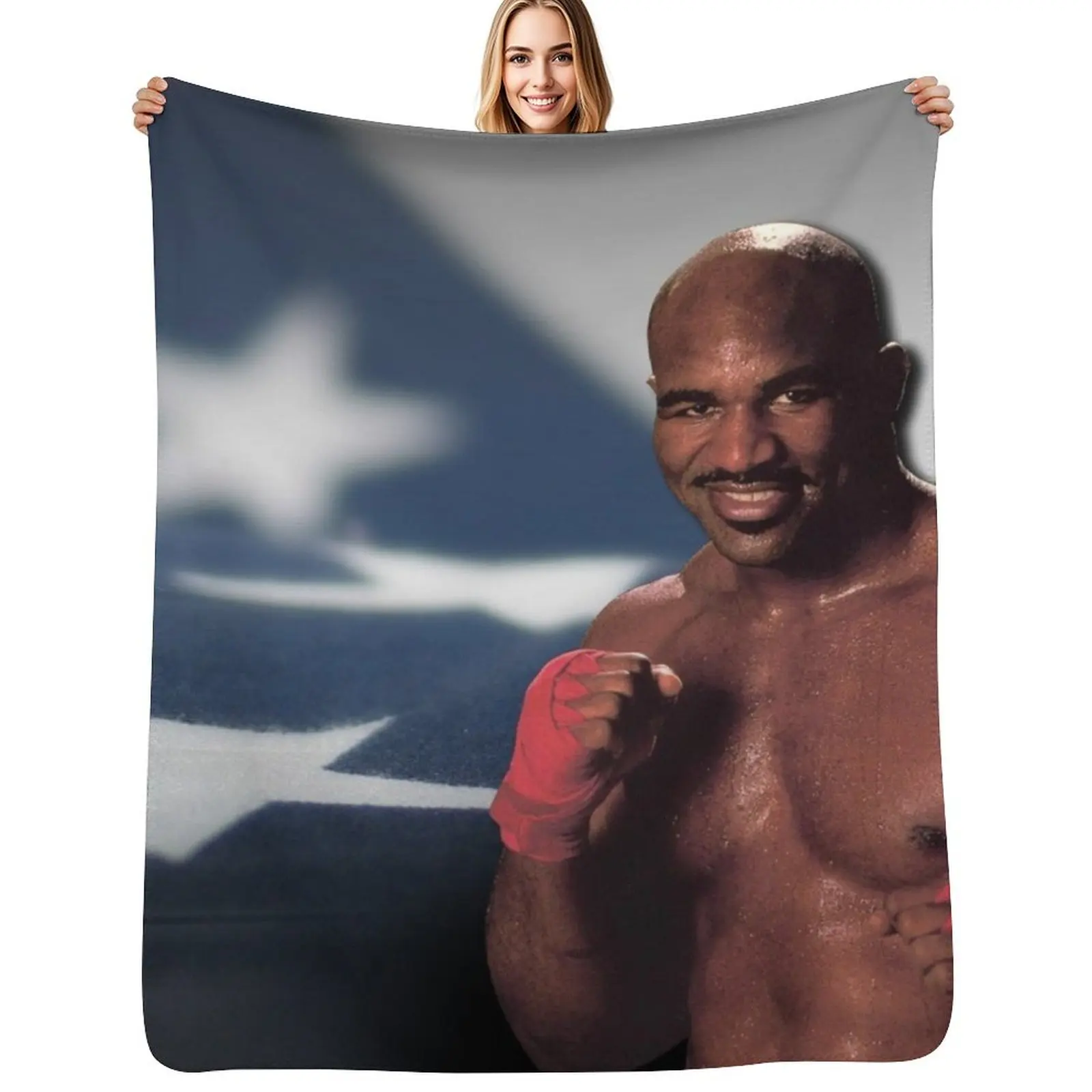 

evander holyfield 90 Throw Blanket Luxury Designer warm winter decorative Sleeping Bag Blankets