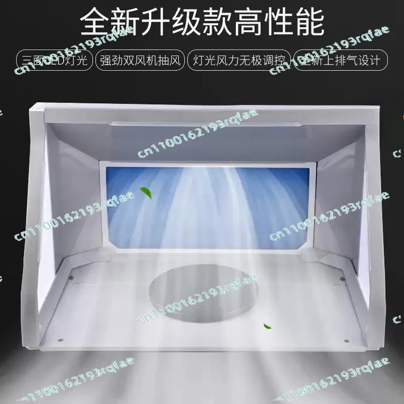 With Filter Spray Paint Fume Extractor 220V Fresh Air Circulation E550BLK Paint Booth Exhaust Fan