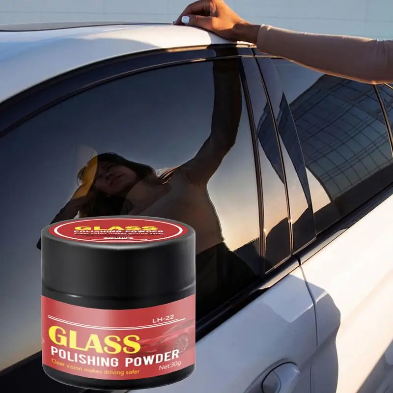 

Glass Polishing Powder For Automobile Auto Window Oil Film Remover Glass Polishing Compound Car Windshield Cleaner Auto Window