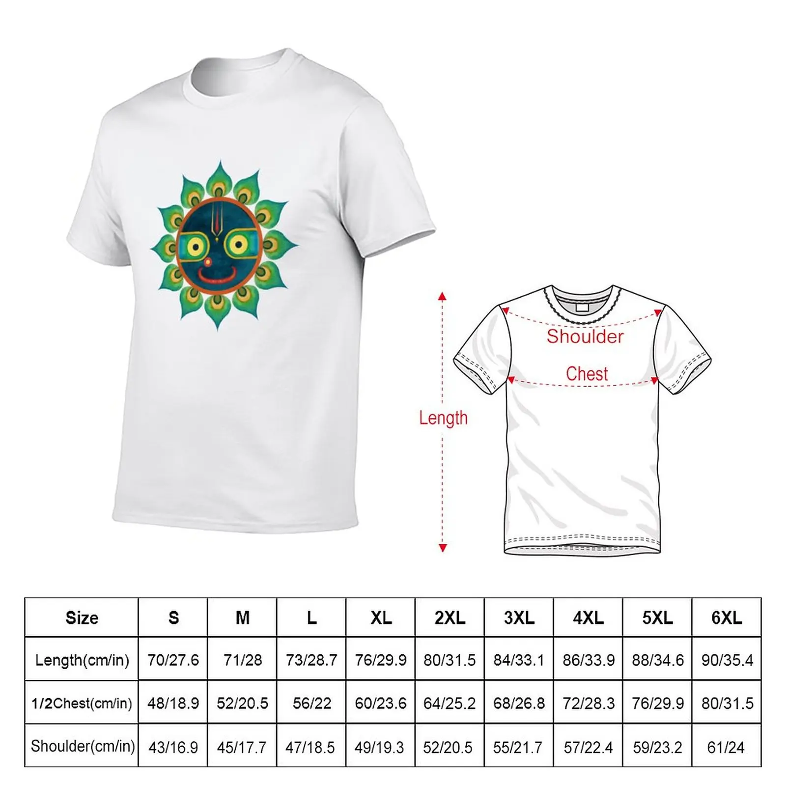 JAGANNATH MANDALA - LORD OF THE UNIVERSE T-Shirt summer clothes anime boys whites customizeds mens t shirts casual stylish