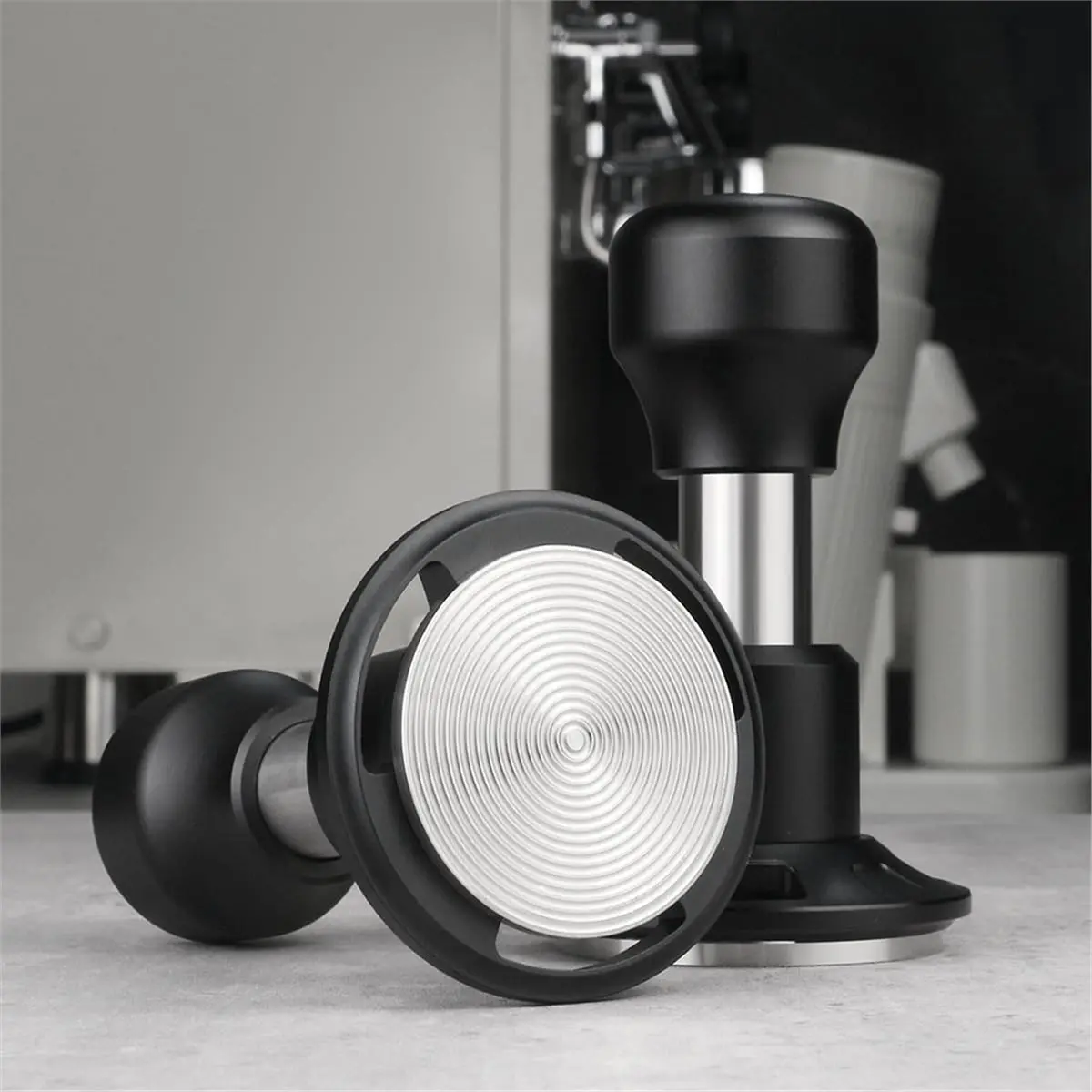 51mm Auto-Leveling Impact Coffee Tamper - Tamping for Pro/Home Espresso, Fits 51mm Portafilters
