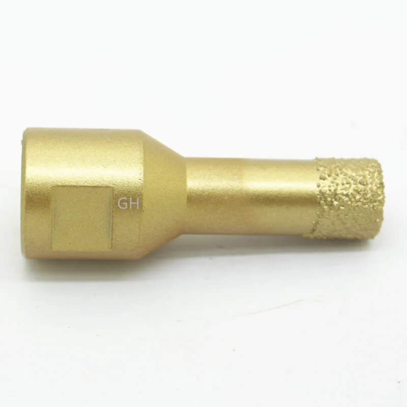 Filettatura M14 punta da trapano diamantata brasata sottovuoto a secco granito ceramico marmo pietra pietra strumento per sega a tazza per muratura per smerigliatrice angolare 1 pz