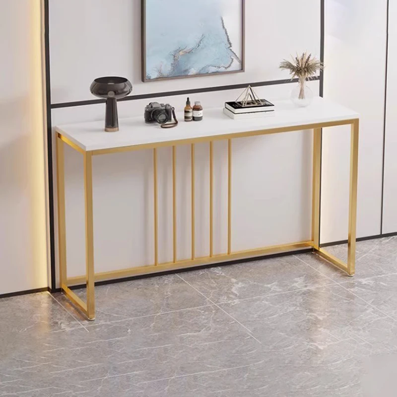 Luxury Italian Console Tables European Classic Design Metal Console Tables Modern Aesthetic Table Console Entrée Furniture image 5