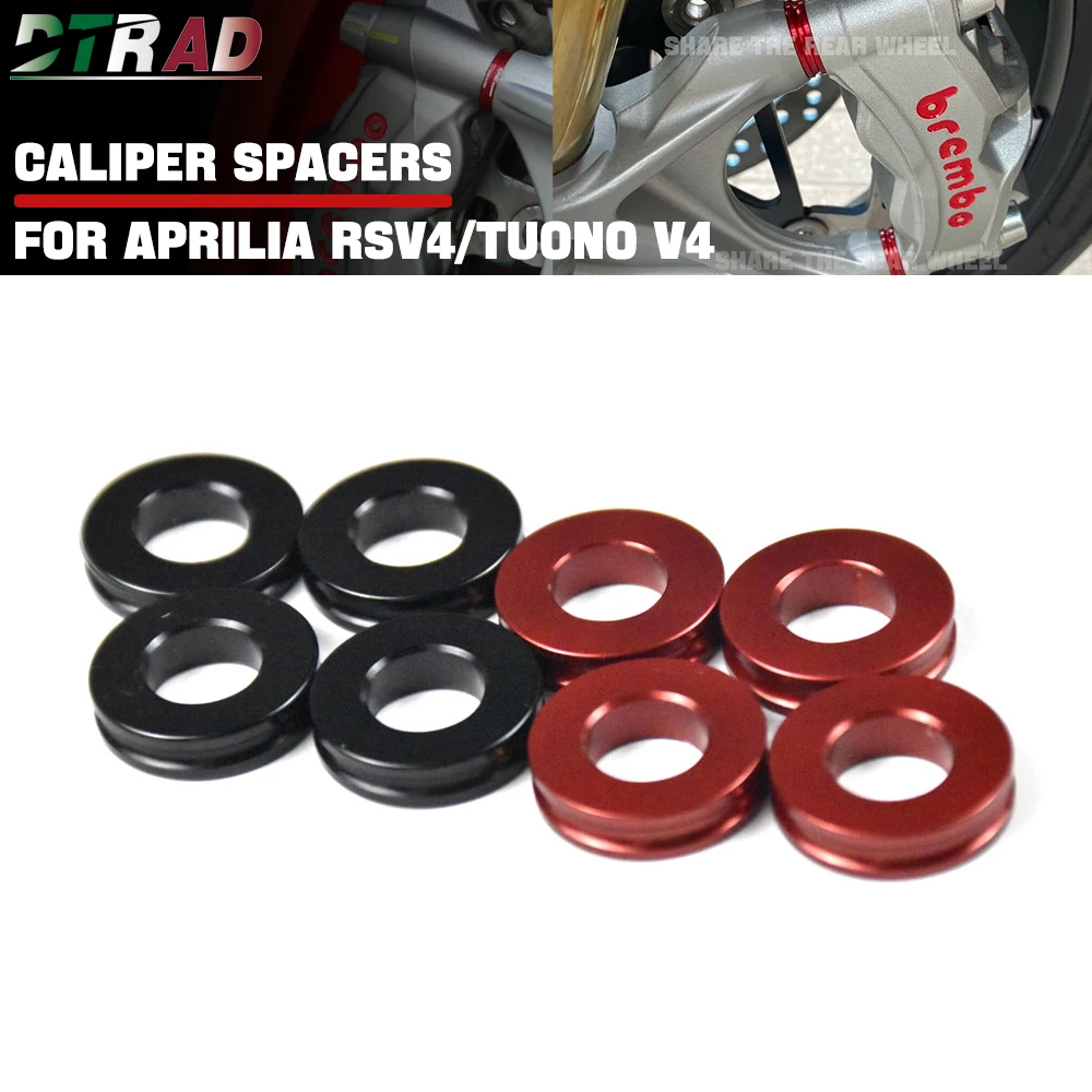 

4 PCS CNC Aluminum Front Brake Caliper Spacers Kit For Aprilia RSV4 / Tuono V4 RR 1100 Factory 2017-2022 Motorcycle Accessories