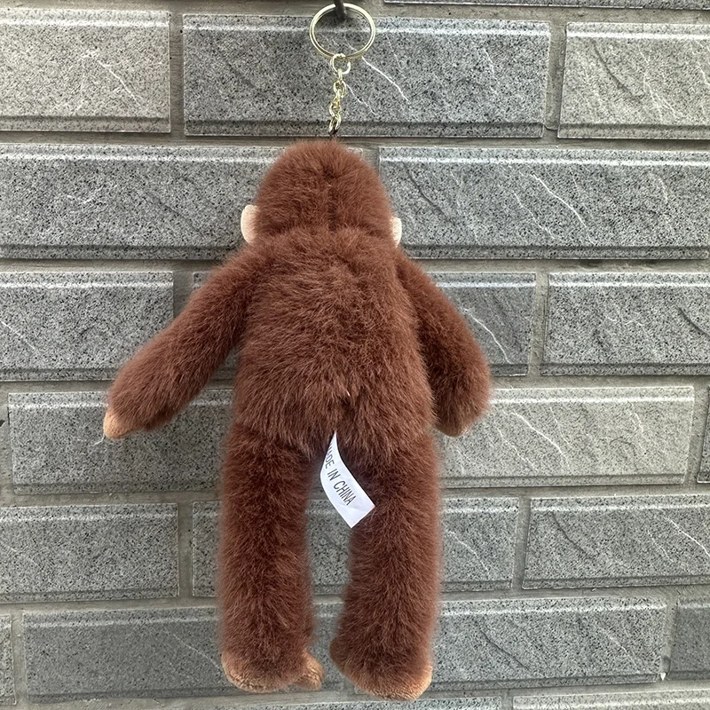 Lovely Gorilla Orangutans Monkey Cute Animal Pendant Key Ring Soft Stuffed Doll Plush Toy Girl Boy Birthday Christmas Gif