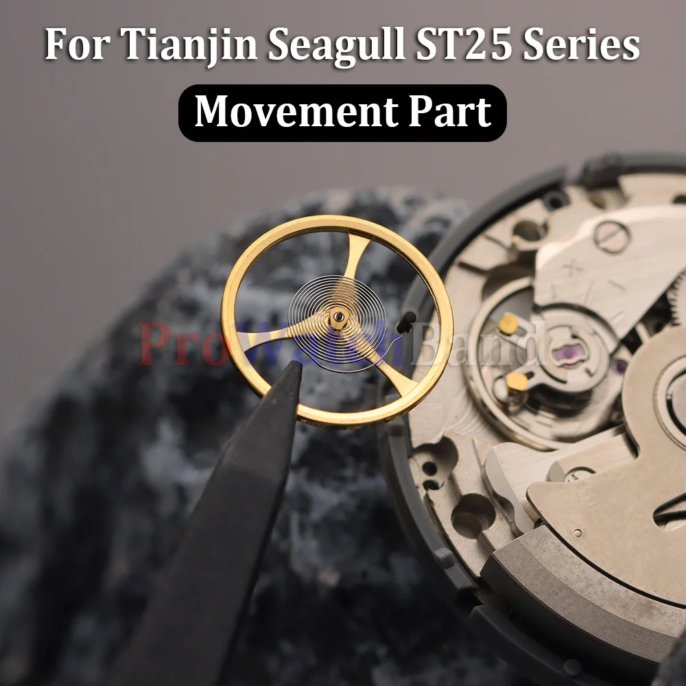 

For Seagull ST25 Series Gold Watch Movement Balance Wheel Replacement Part 2505 Full Swing with Hairspring Watchmaker Repair