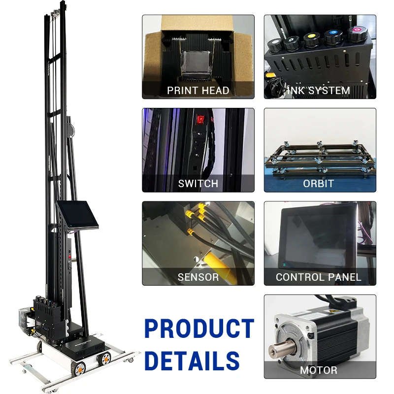 آلة طباعة الجدران الدقيقة BK-UP700P للعمل الفني آلة طلاء الجدران المحمولة طابعة نافثة للحبر المستمرة #1