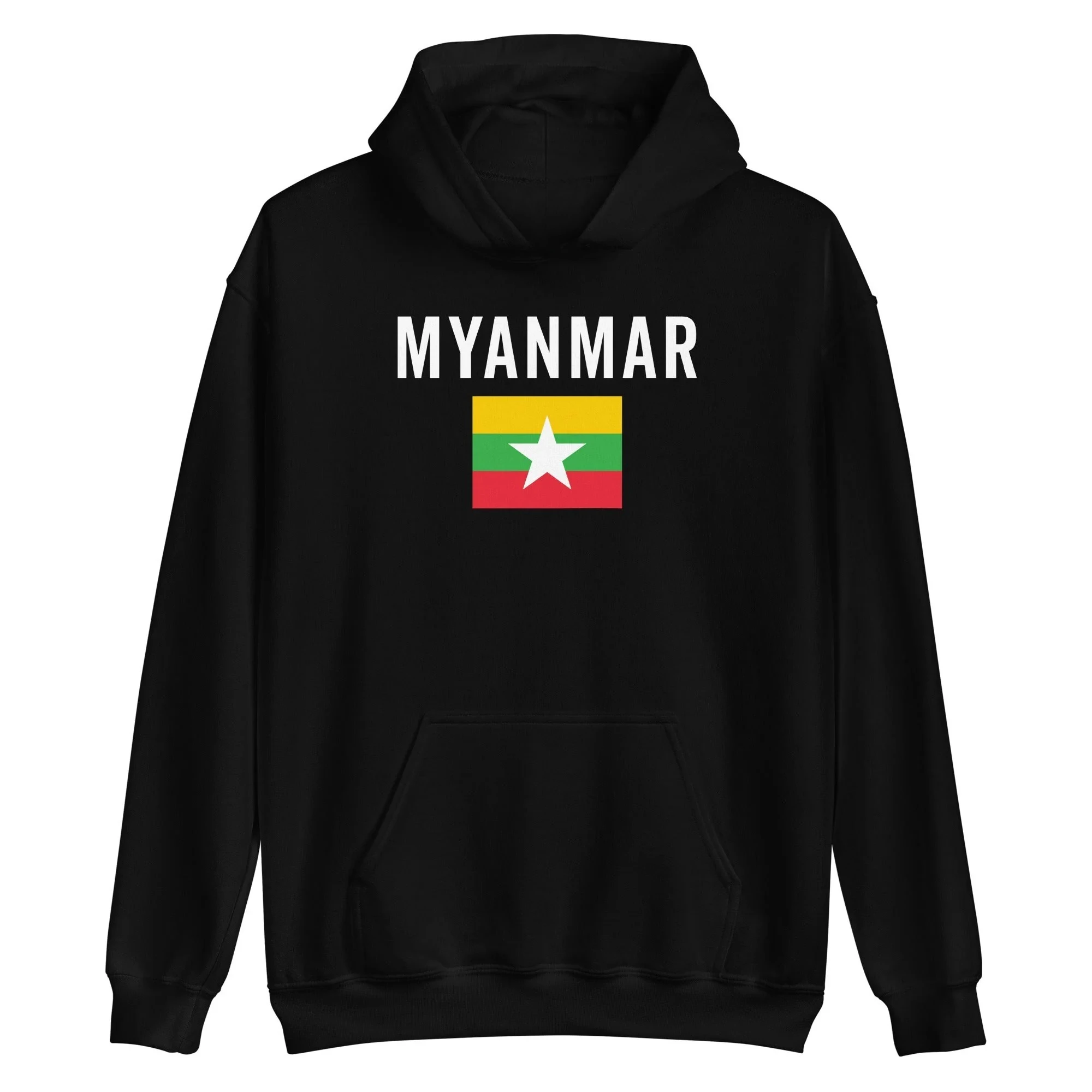 

Myanmar Flag Hoodie Men's and Women's Long Sleeve Sweatshirt Pullover Retro Hip Hop Streetwear Sportswear Y2k Tops Men Clothing