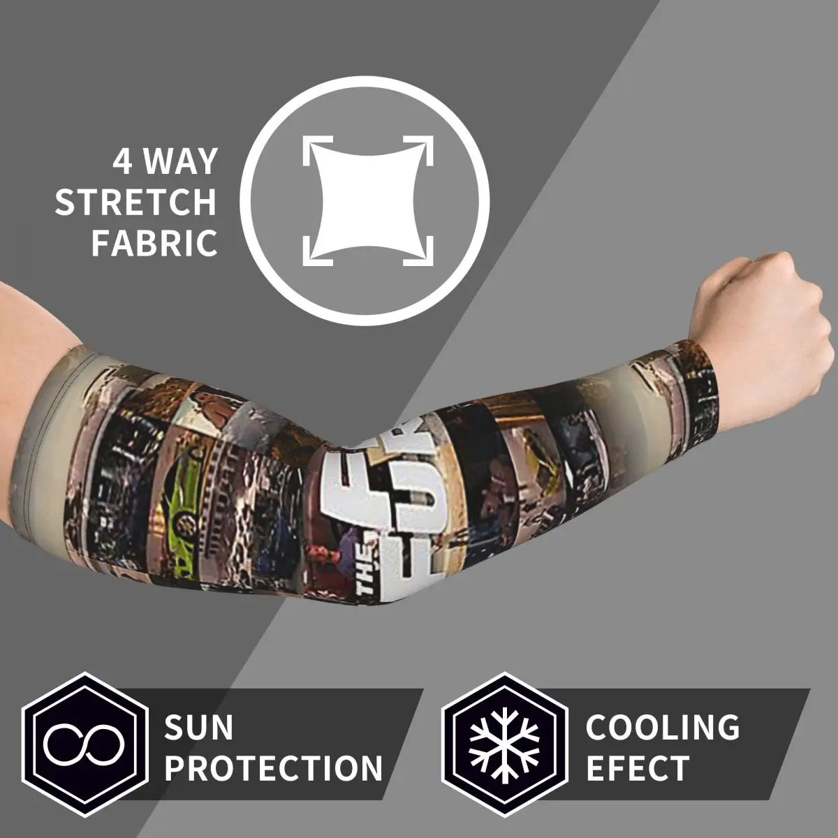 أكمام أذرع تبريد سريعة وغاضبة للرجال والنساء للحماية من أشعة الشمس فوق البنفسجية وتغطية الوشم الرياضية وركوب الدراجات #4