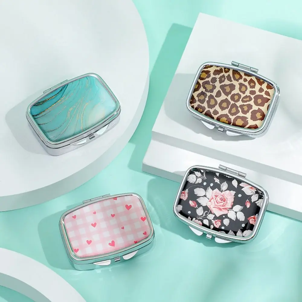 Portable Alloy Pill Case Glass Waterproof Storage Box Mini Sealed Organizer