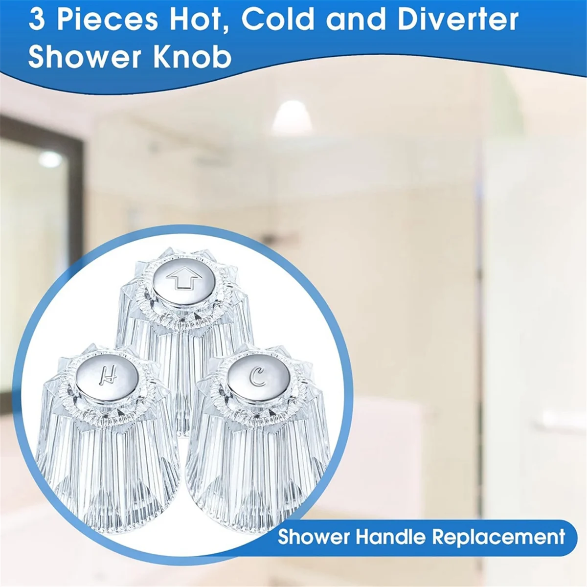 per la sostituzione della maniglia del rubinetto della doccia a prezzo, compatibile con i rubinetti della vasca e della doccia Windsor a prezzo. Sostituzione della manopola della doccia