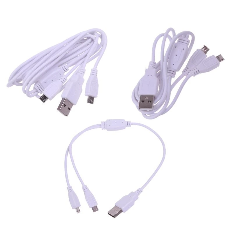

U55B Multifunction 2 in 1 Charging Cable USB to Dual Micro USB Cable Cord for Andriod Cell Phone 0.for 1M 2M