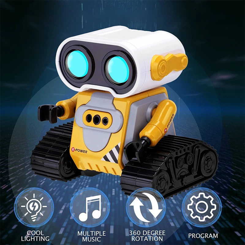 

COOLBANK Rechargeable Kid's RC Intelligent Robot Toy Rabbit Gesture Sensing Simulation Robot Lighting Music Remote Control Puzzl