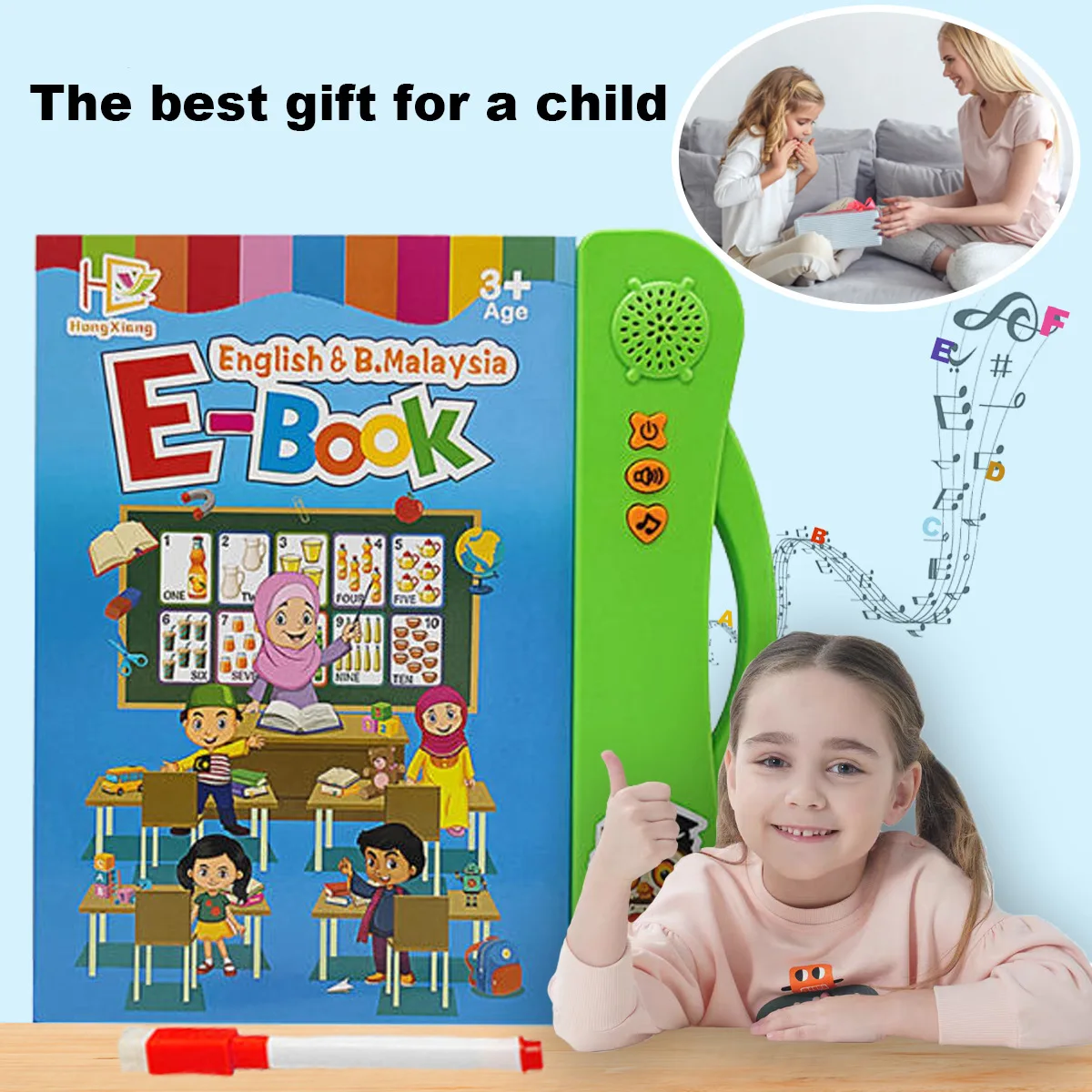 Puzzle Early Education Finger Pointing Reading Children's English Learning Machine Toys Smart Audio E-book