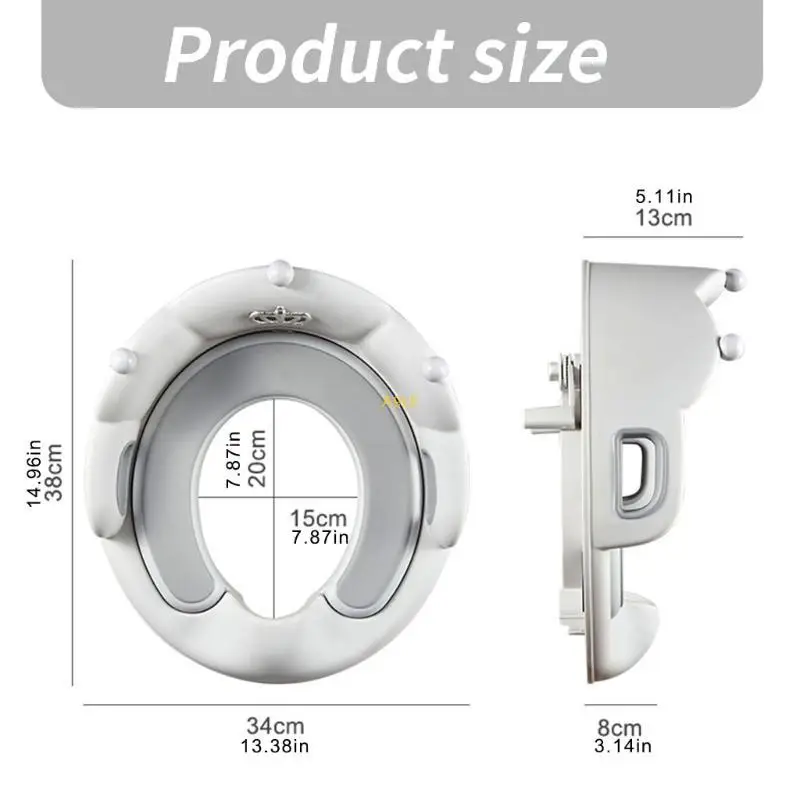 مقاعد المرحاض للتدريب على استخدام المرحاض مع مقابض وسائد ناعمة ومقاعد المرحاض الواقية من الرذاذ