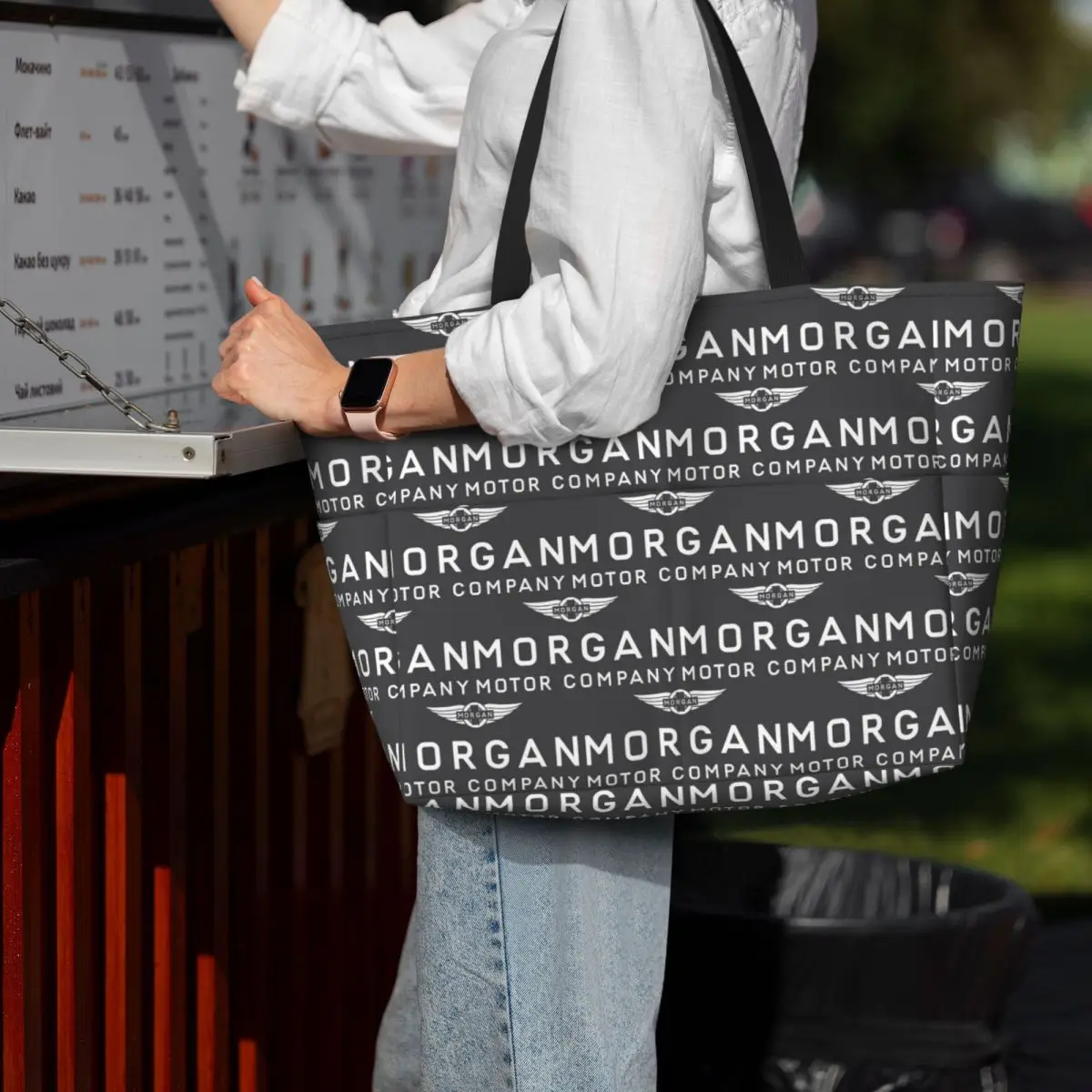 Morgan Motor Car Company Beach Tote Bag Sport Gym Yoga Duffle Large Tote Bag Women Travel Bag Fitness bag