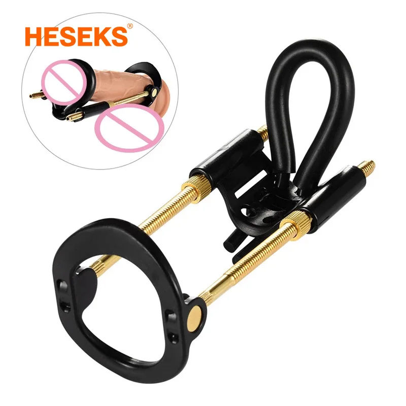 

Male Enlargement Penis Extender Stretcher Edge System Penile Pump Enhancer Strap Kit Male Masturbator Sex Toys for Men 18 Real