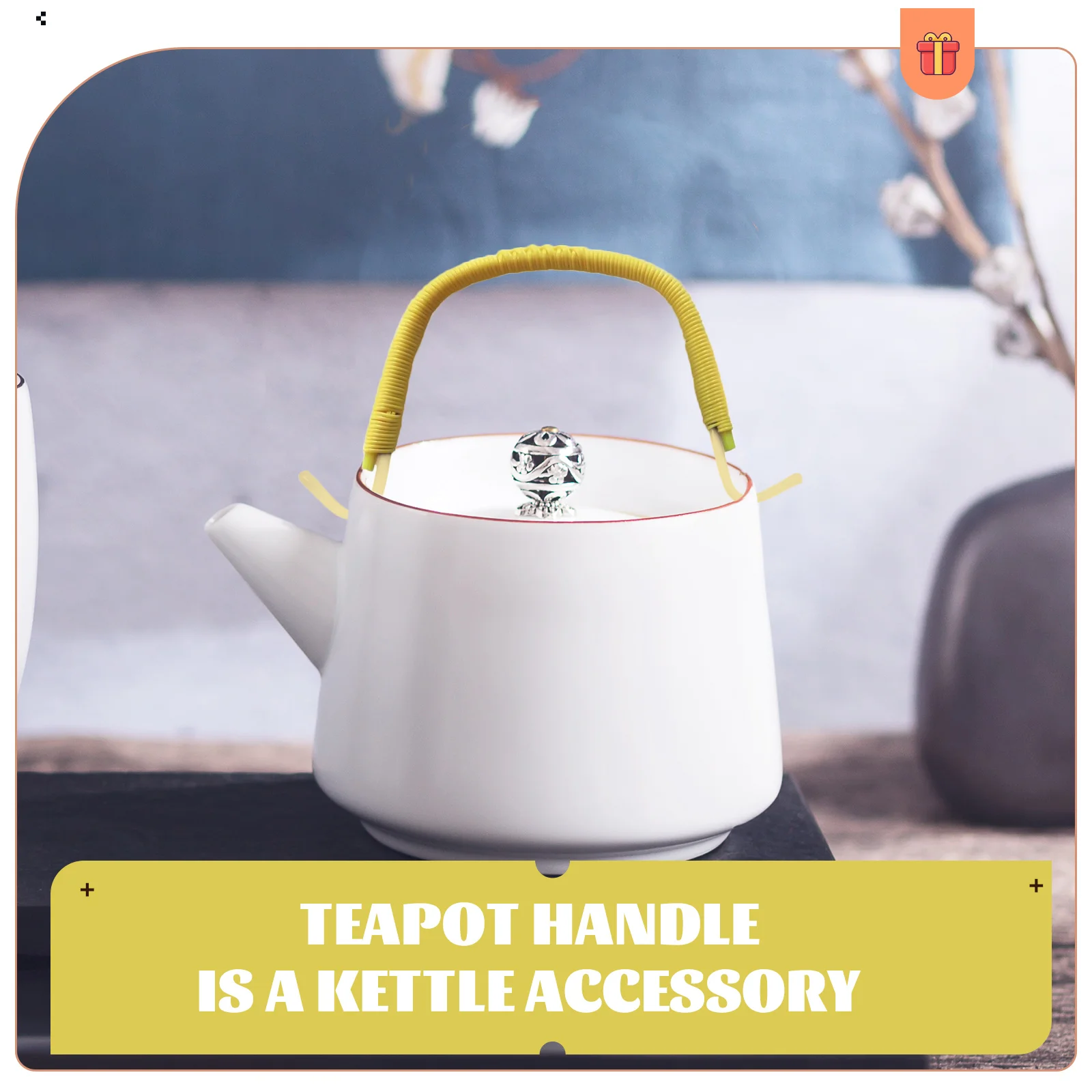 

4Pcs Teapot Handle Replacement Wear Resistant Kettle Grip Practical Tea Pot Accessories Teapot Handle Kettle Handles