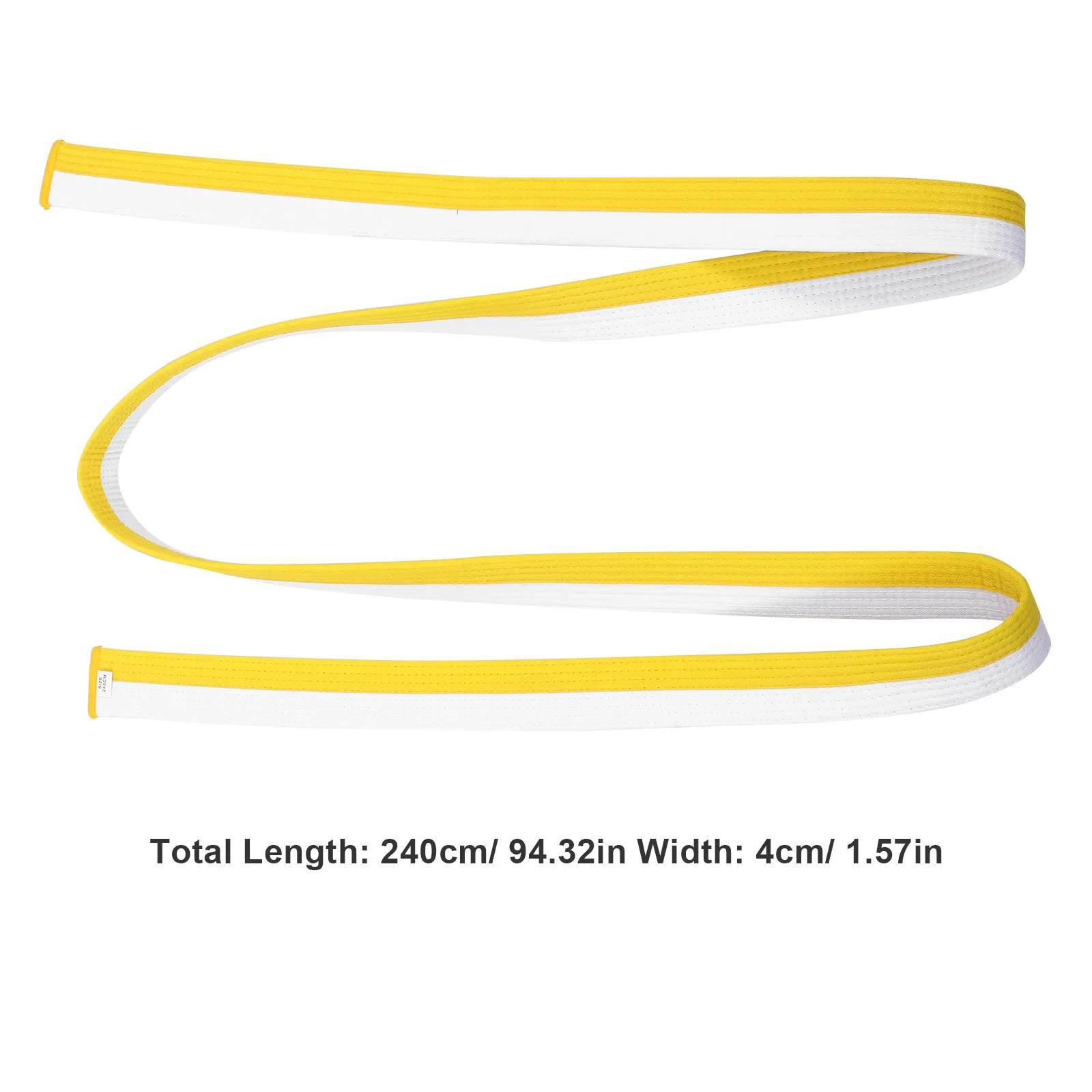 Karate Belt Made of Polyester Cotton Comfortable Flexible Martial Art Waist Wrap Taekwondo Belt Karate Martial Art Wrist Bands