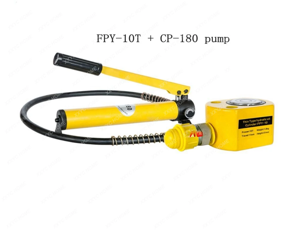 

Super fine type hydraulic cylinder FPY-10, 10mm Stroke hydraulic jack, with CP-180 pump