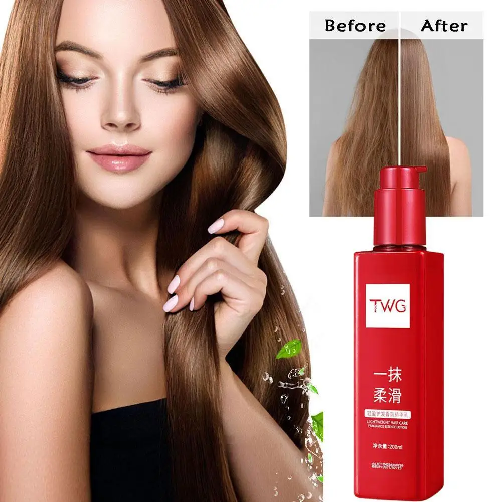 Hair Smoothing Conditioner Keratin Leave-In Repair Damaged Moisturizer Soften Dry Straightening Curly Frizzy Hair Mask