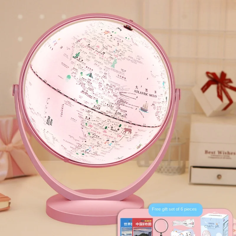 

Charging Globe Light Girl Birthday Gift Kids Student Learning Supplies Support AR Exploration Desk Lamp Night Light