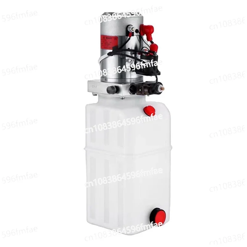 Lift Power Unit 12V DC Hydraulic Pump Single Acting with Plastic Oil Tank for Dump Trailer Tailgate Car