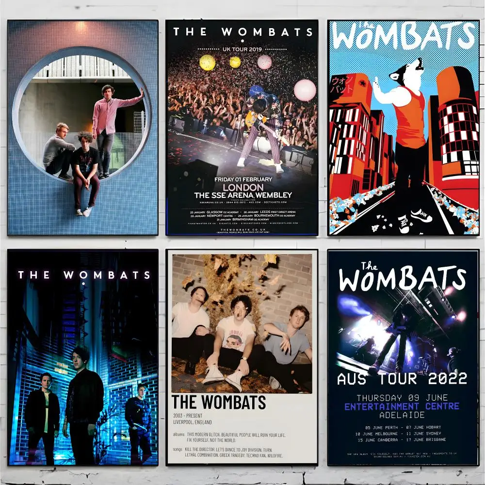Band Rock T-The Wombats Poster Premium Decor Art & Gift for Household Lounge Home Ornaments