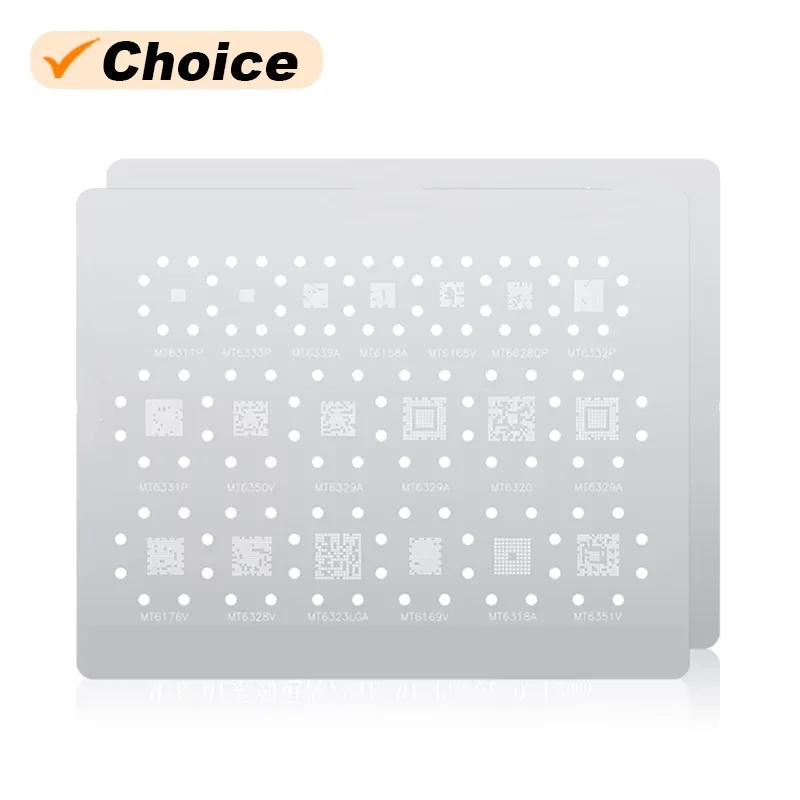 AMAOE 0.12mm Qualcomm PM MTK MT Power Repair BGA Reballing Stencil CHG1 Charging IC Comprehensive Planting Tin Steel Net