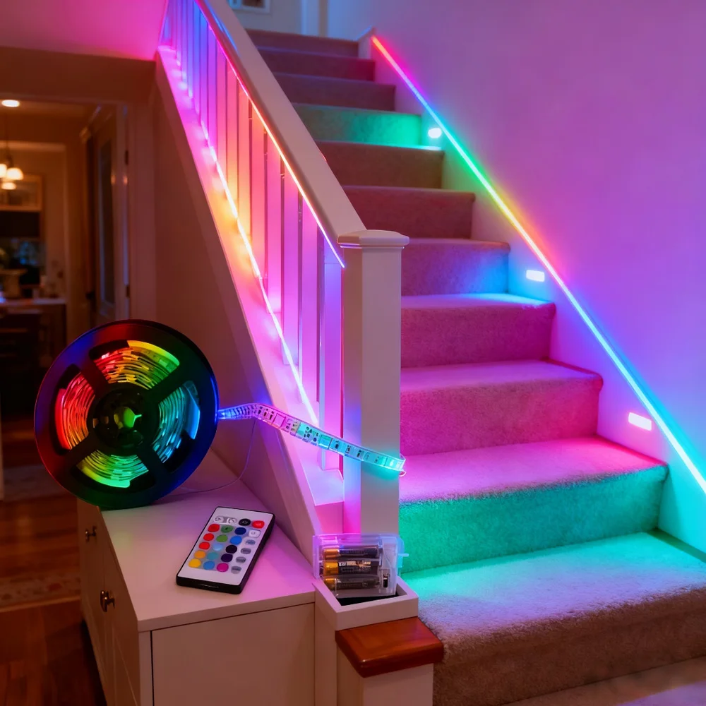 5V RGB LED Strip Light 5050 SMD flexible color strip lamp Waterproof DIY TV Background Lighting room vanity computer  Decoration