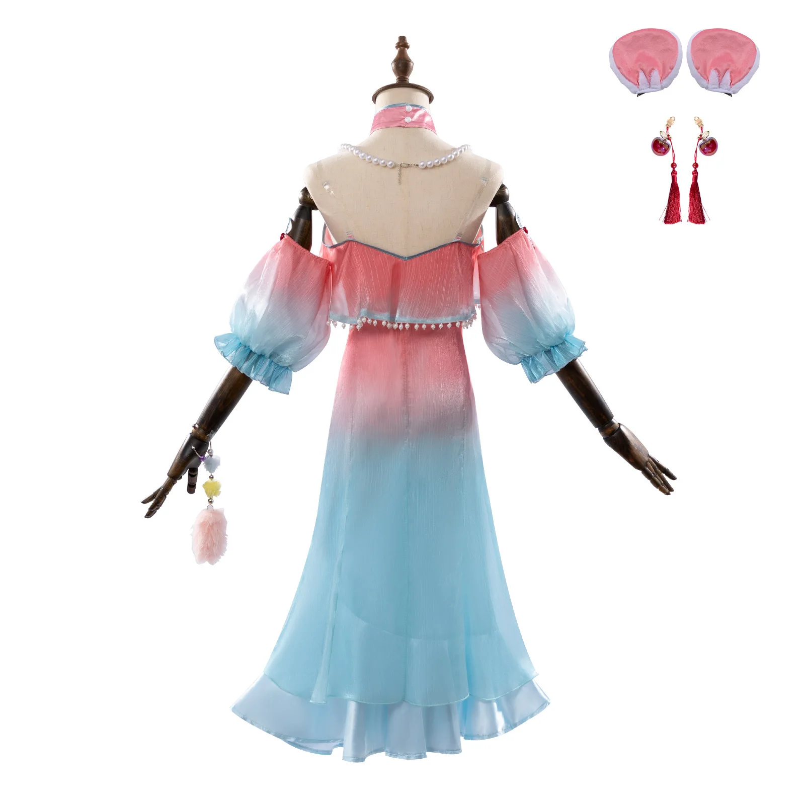 Game Identity V Groundhog Perfumer Cosplay Costume Chinese Style Vera Nair Qipao Dress Women Halloween Carnival Party Suit view 4