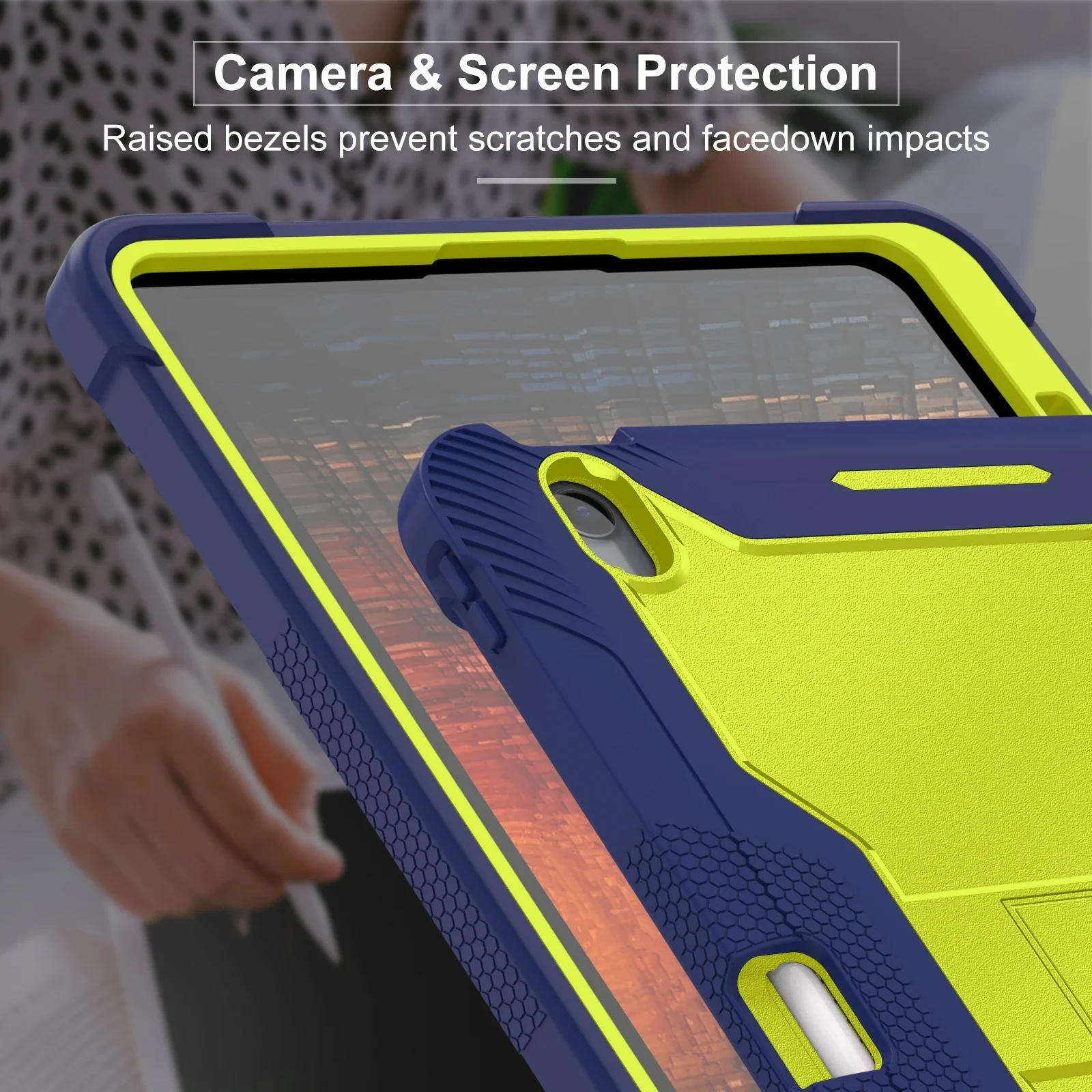 Armor Stand Back Case for IPad Air 13 Pro 13 Inch 2024 M2 M4 Tablet Cover for IPad Pro 12.9 2022 2021 2020 2018 Protective Cases