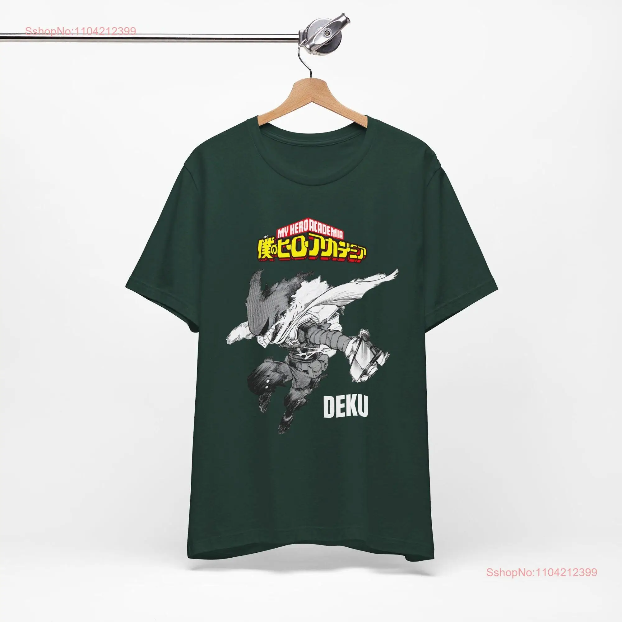 Deku Midoriya T Shirt Anime Hero Academia Classic Comfort  long or short sleeves