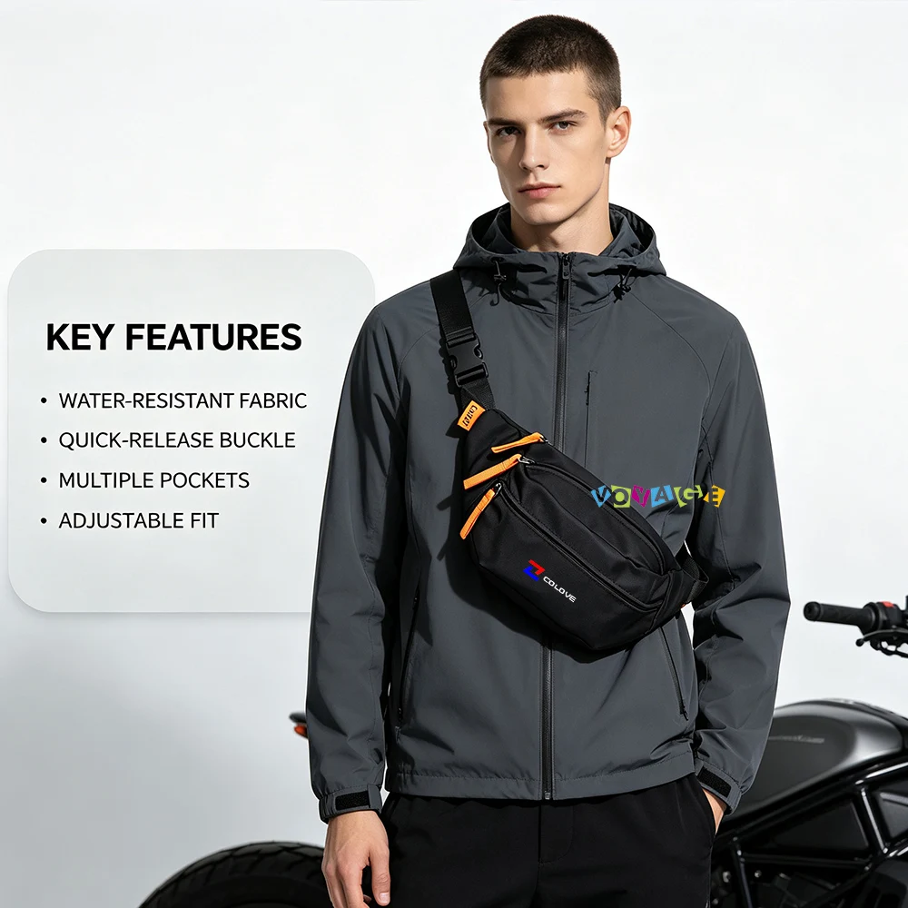 Multi‑Pocket Fanny Pack For Colvoe 400x 525x 800x 321rr 321r 450rr 820rr Commuting Waterproof Storag Waist Bag Cycling 2 Colors