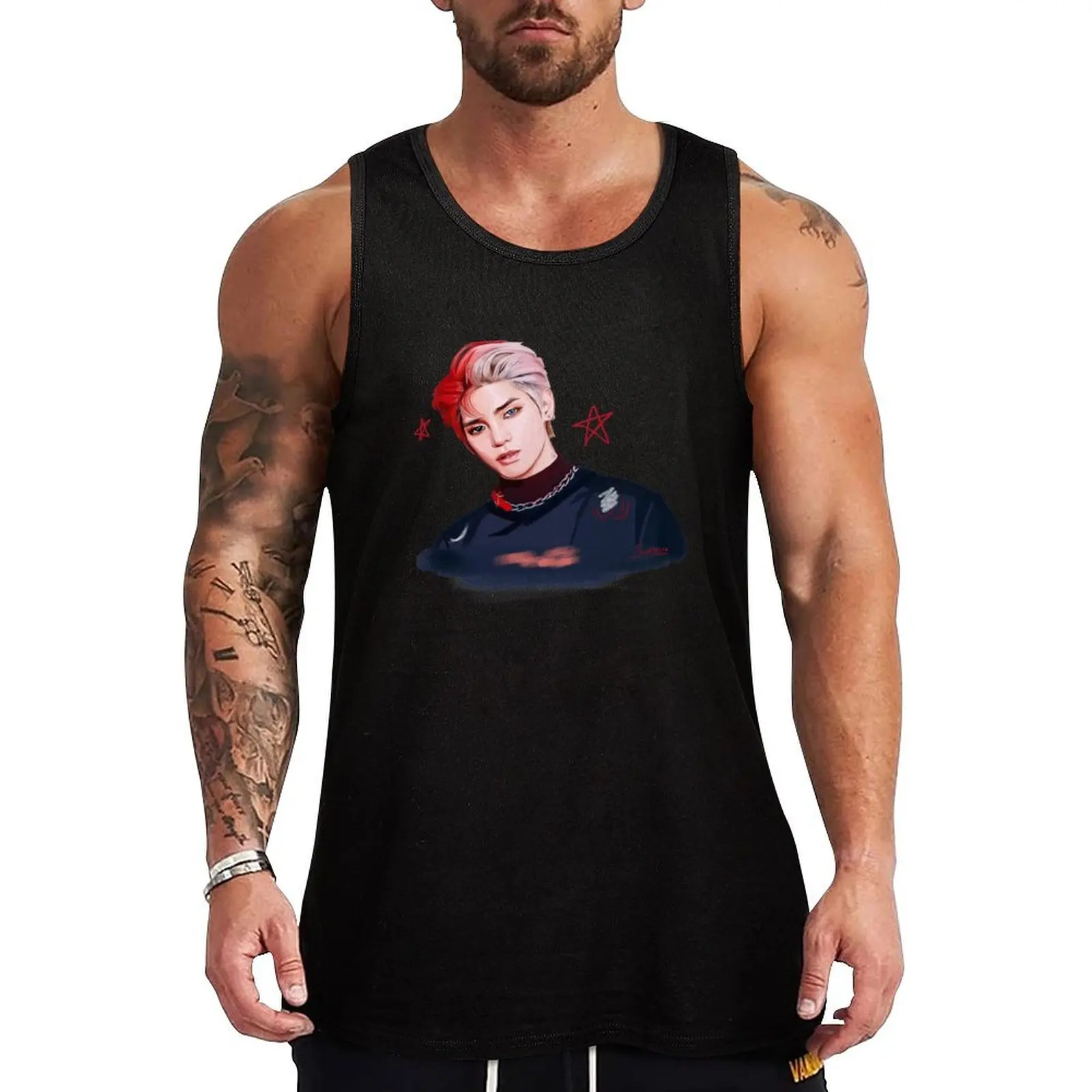 

Todoroki Taeyong Tank Top Gym T-shirts for men Working vest Clothing