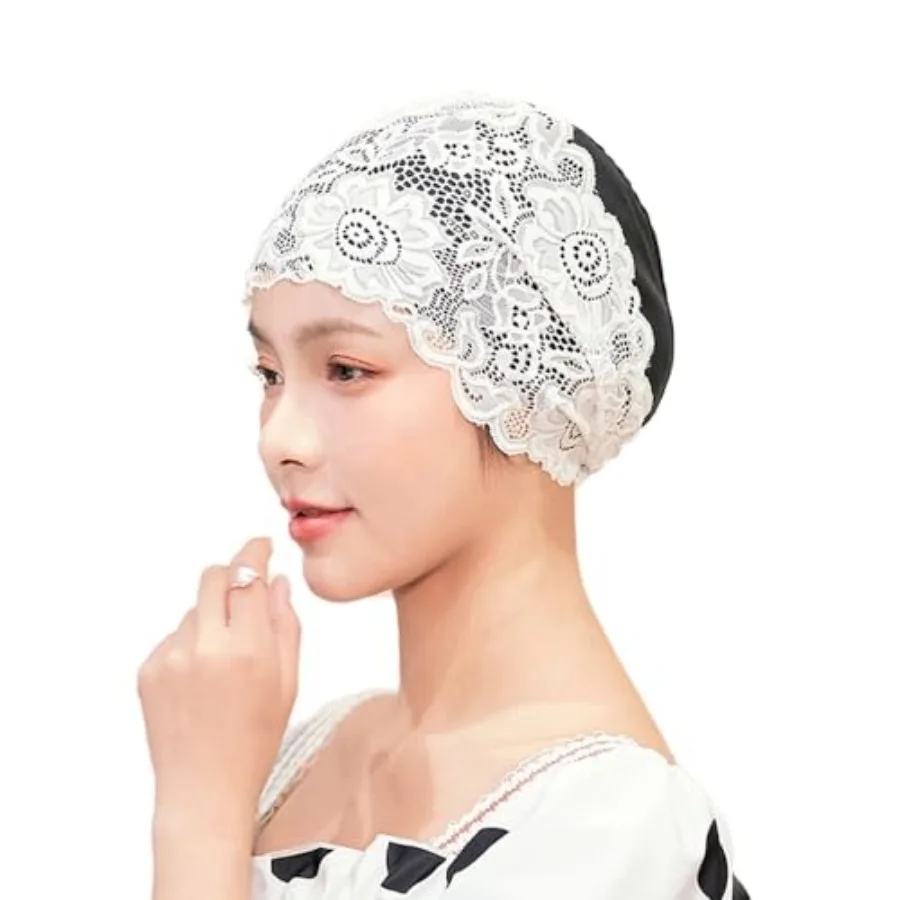 

Women Swimming Cap Waterproof Bathing Turban Keep Girls Hair Dry Silicone Anti-Slip Elastic Comfortable Elegant Swim Hat Wrap