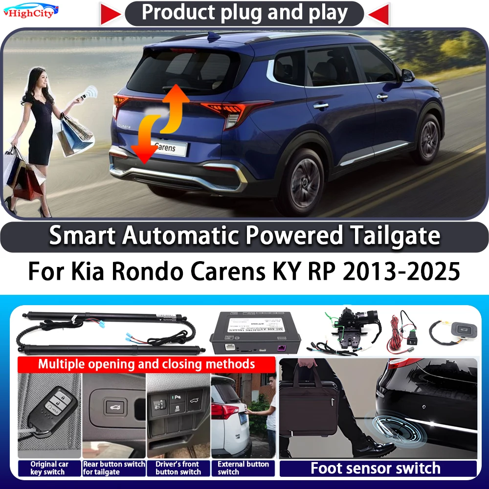 

For Kia Rondo Carens KY RP 2013-2025 Smart Automatic Powered Tailgate Key Control Trunk Lift Close Kit Electric Power Tailgate