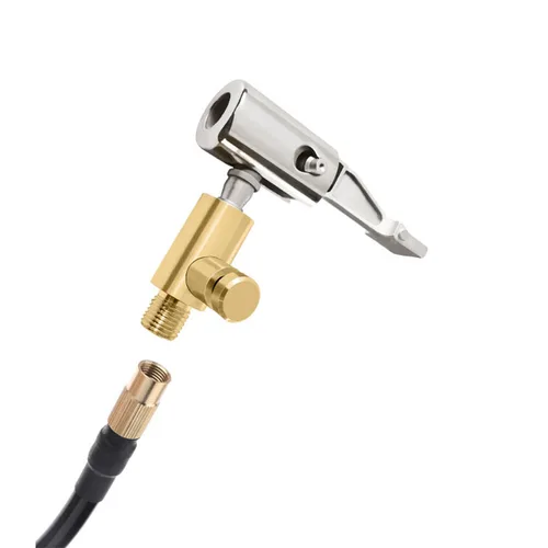 Imagen 1 del producto Abrazadera de boquilla de bomba de válvula de neumático de coche, inflador de mandril de aire para motocicleta y coche, adaptador de bomba inflable, conector de rosca, herramienta de reparación de automóviles