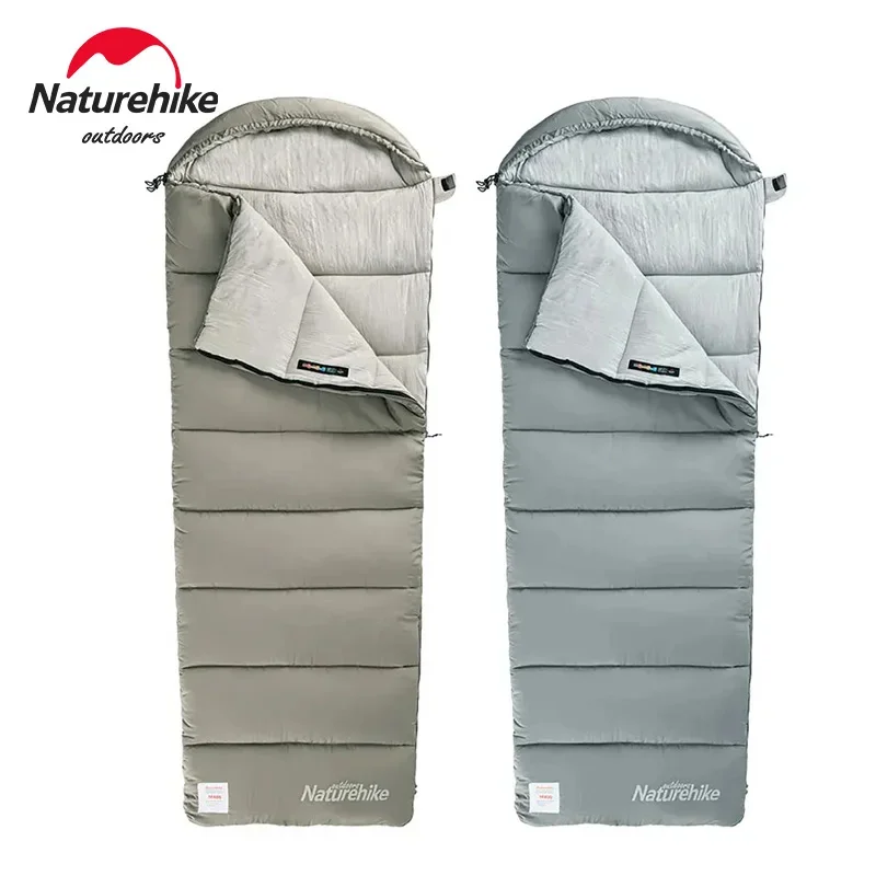 Naturehike Camping Sleeping Bag M300 M400 Winter Warm Cotton Sleeping Bag Lightweight Waterproof Outdoor Envelope Sleeping Bags