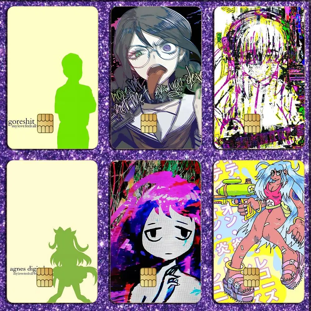 

Goreshit Album Cover Credit Card HD Stickers Game Card Decal Card Matte Film Skin Small Chip Waterproof Sticker
