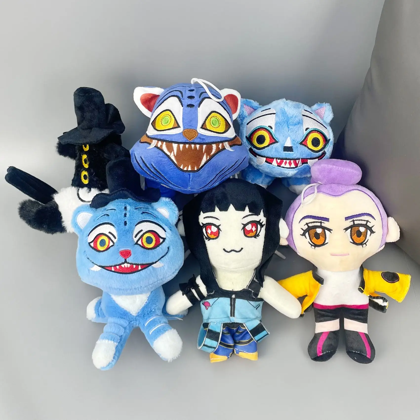 

New K pop Demon hunters Plush Toys Game Hunters Tiger Stuffed Toy Doll Blue Tiger Animals Plushie Birthday Gifts