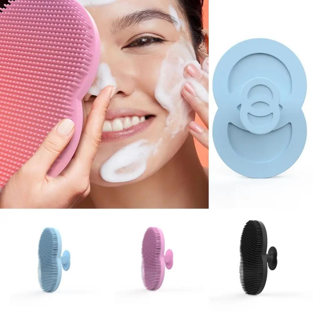 Spazzola per il viso in gel di silice al silicone Spazzola per il lavaggio delle mani Spazzola per il viso esfoliante per la pulizia profonda Rimozione dei punti neri Morbido
