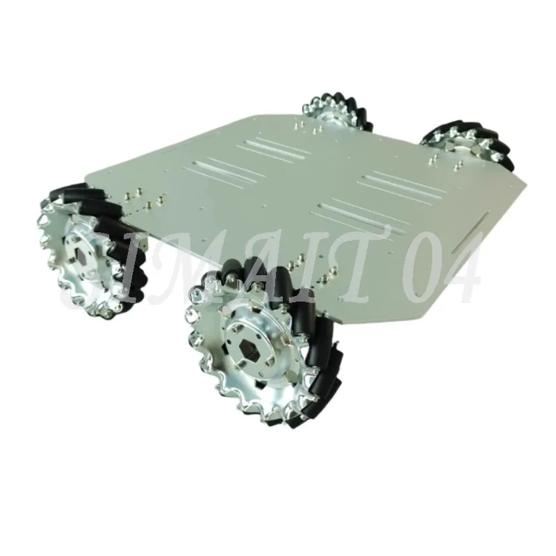 

Omnidirectional Mecanum Wheel Trolley – 70kg Heavy-Duty 24V Motor Metal Chassis for New Mobile Robot Research Projects