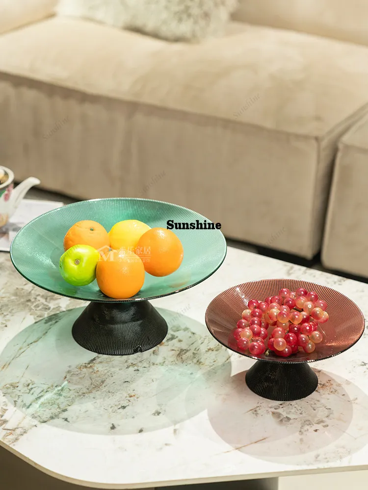

Modern simple splicing fruit plate ornament light luxury living room coffee table fruit plate