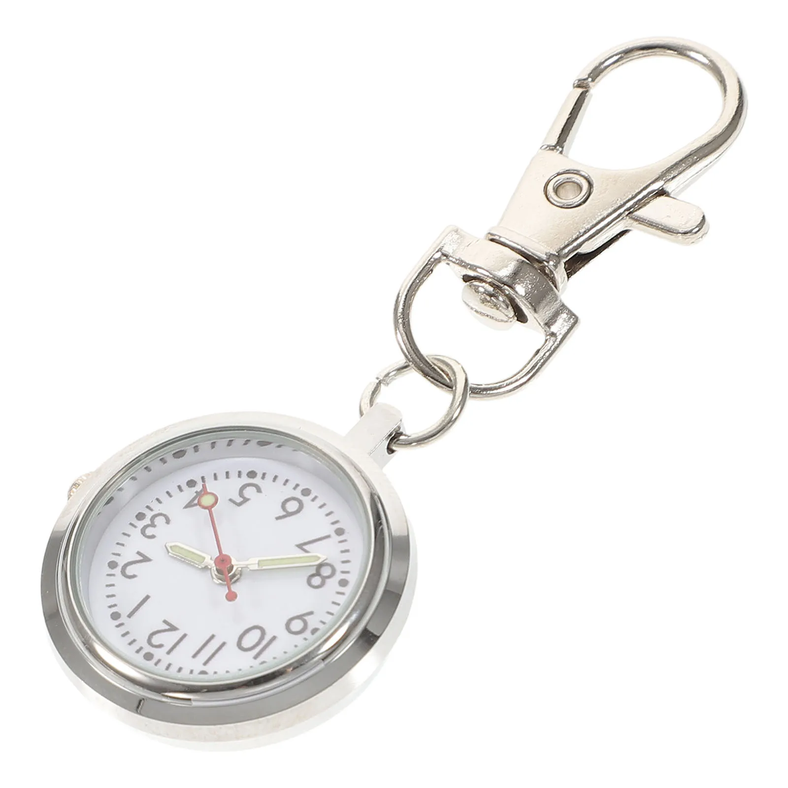 

Large Dial Pocket Luminous Hands Keychain For Students Kids Nurses Outdoor Workers Portable Timepiece Gift Keychain Pocket