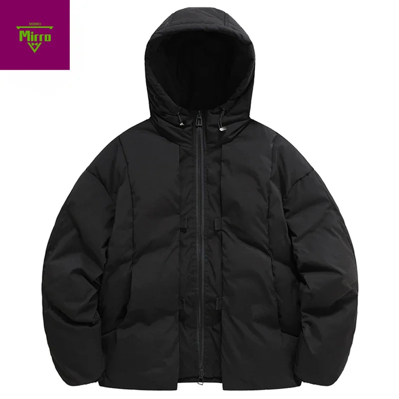 

Мужские зимние куртки, утепленные теплые парки, пальто с пузырьками, уличная одежда, Harajuku, большие стеганые куртки, повседневные свободные куртки