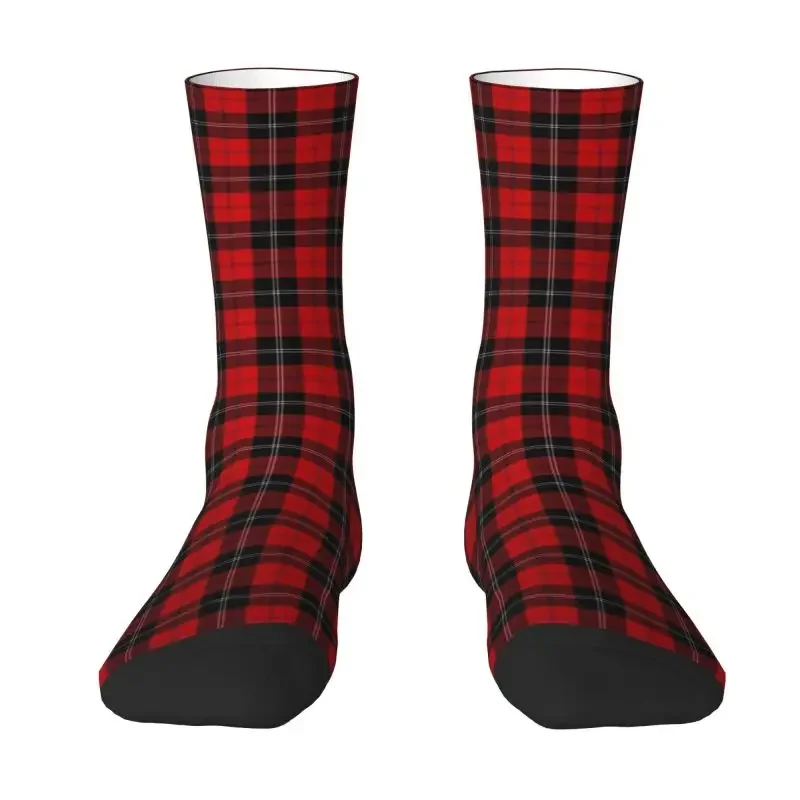 Y2K Scottish clan tartan MEN'S crew unisex 3D print fashion check plaid dress socks