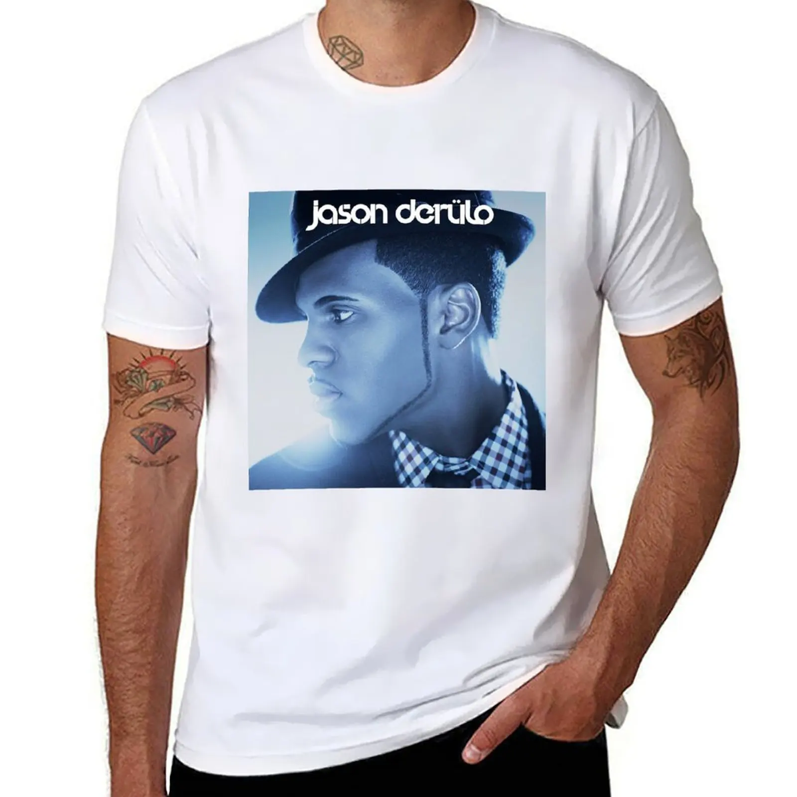 

Jason Derülo jason derlo T-Shirt men t shirt cotton 100% man t shirts high quality luxury brand T-Shirt