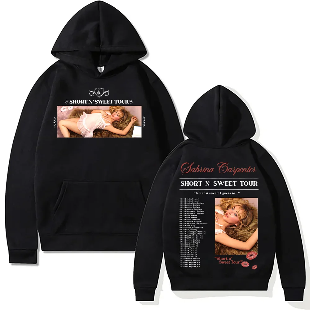 

Sabrina Carpenter Short N Sweet 2026, толстовка с капюшоном, мечтательный милый эстетический пуловер, толстовка в стиле ретро, толстовка большого размера