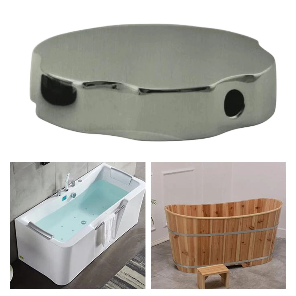 

Diameter 74mm Bathtub Rotating Knob Brass Brushed Overflow Prevention Bath Control Knob Bathroom Accessories Replacement